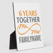 六カスタム周年記念 フォトプラーク (側面)