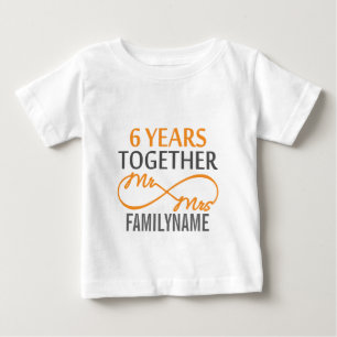 六カスタム周年記念 ベビーTシャツ