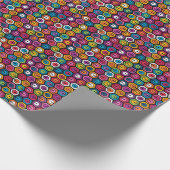 六カラフル角形の幾何模様 ラッピングペーパー (角)
