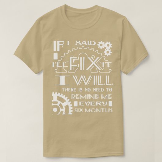 六カ月に一々と言い聞かせる必要は無い Tシャツ (デザイン正面)