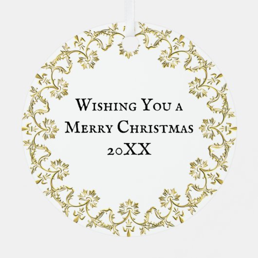 六ガチョウの産卵 | クリスマスの12日 メタルオーナメント (裏面)