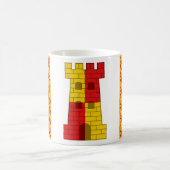 六ケヒーランポピュレースバッジのカントン コーヒーマグカップ (中央)