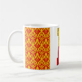 六ケヒーランポピュレースバッジのカントン コーヒーマグカップ (左)