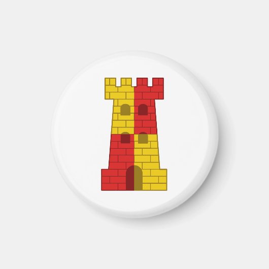 六ケヒーランポピュレースバッジのカントン マグネット (正面)