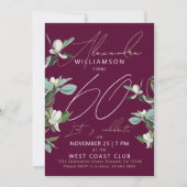 六スタイリッシュ十バモダンルグンディフローラ招待状 シーズンカード (正面)