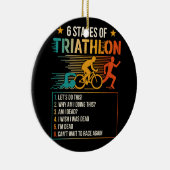 六ステージトライアスロンアスリートトリアスリート走ズ セラミックオーナメント (右)