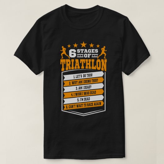 六ステージトライアスロン贈与 Tシャツ (デザイン正面)