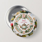 六ティーラバーティーポット葉花60誕生日 缶バッジ (正面&裏面)