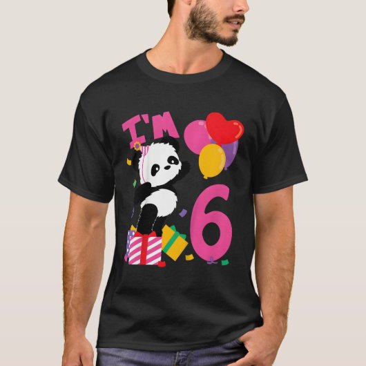六パンダ Tシャツ (正面)