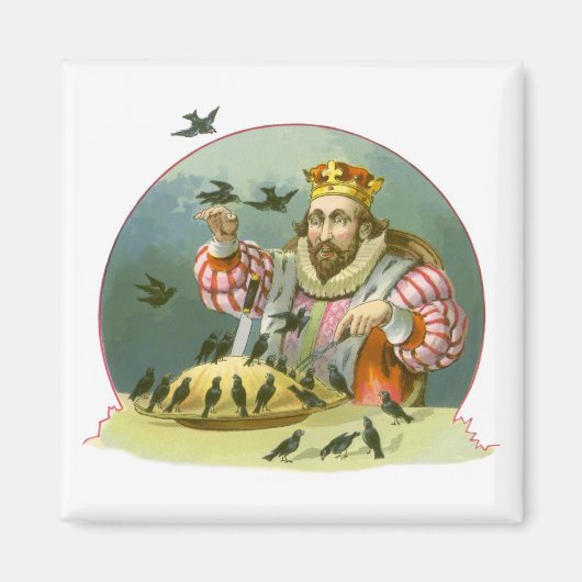 六ペンスの歌、ヴィンテージのナーサリーライム マグネット (正面)