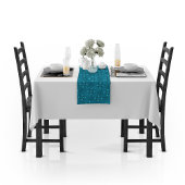 六モダン極地鳥獣曼荼羅アート ミディアムテーブルランナー