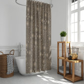 六モダン極黄金ウルシ大曼荼羅 シャワーカーテン