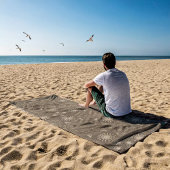 六モダン極黄金ウルシ大曼荼羅 ビーチタオル