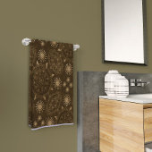 六モダン極黄金ウルシ大曼荼羅 ビーチタオル