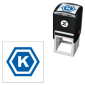 六モダン角形の一文字 セルフインキングスタンプ (インサイチュ)