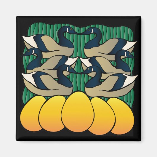 六ヶ月産 マグネット (正面)