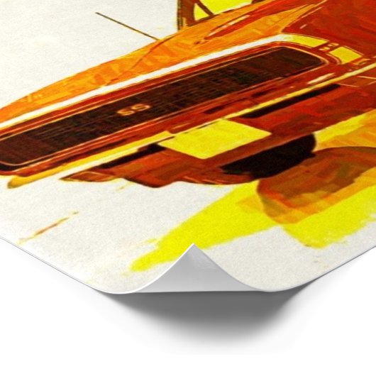 六七カマロ印象派 ポスター (角)