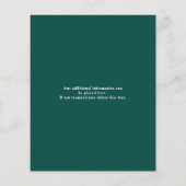 六万緑金ゴールドバジェット60誕生日招待状 チラシ (裏面)