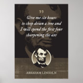 六与え時間で木を切り倒す ポスター (正面)