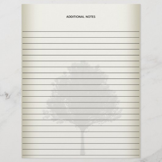 六世代の血統紙ヴィンテージルック (裏面)