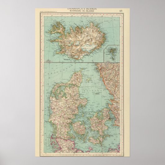 六五デンマーク、アイスランド ポスター (正面)