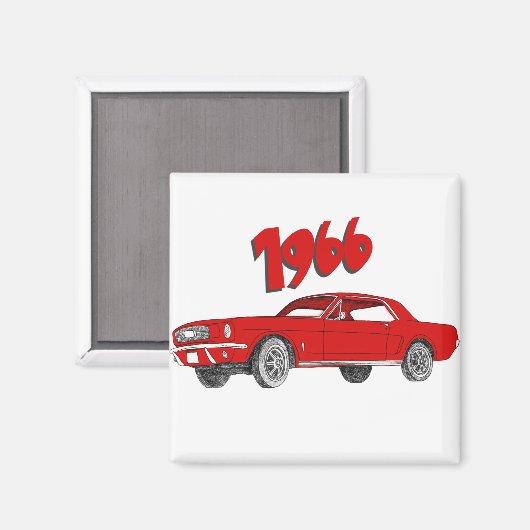 六六マスタング マグネット (正面/裏面)