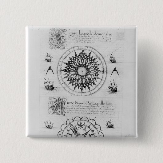 六分儀 缶バッジ (正面)