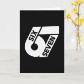 六十七のクールなミーム 67 面白い数字 カード (黄色い花)