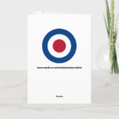 六十年代モダンなターゲットカード カード (裏面)