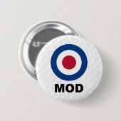 六十年代モダンなターゲットボタン 缶バッジ (正面&裏面)