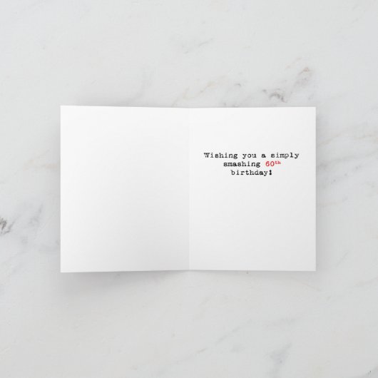 六十誕生日札 カード (内部)