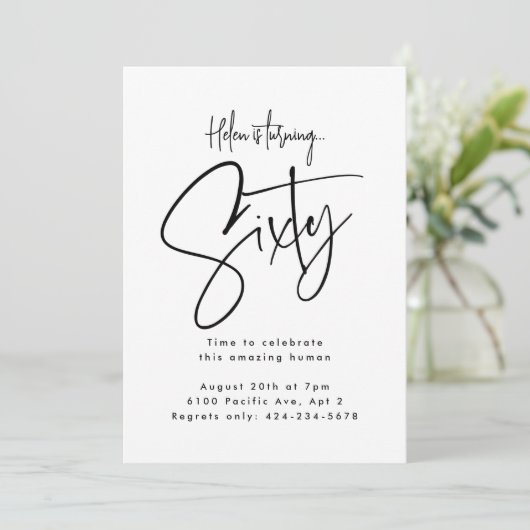 六十 招待状 (スタンド正面)