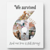 六年結婚記念日 フォトプラーク (正面)