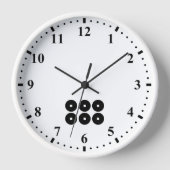 六文銭 壁時計 (正面)