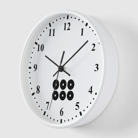 六文銭 壁時計 (傾斜)