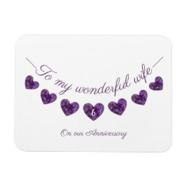 六番目の妻か紫結婚の結婚記念日 マグネット