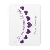 六番目の妻か紫結婚の結婚記念日 マグネット (縦)