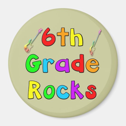 六等岩石 マグネット (正面)