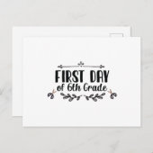 六級の初日 ポストカード (正面/裏面)