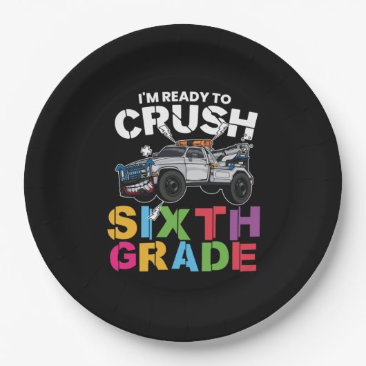 六級先生破砕物から六級 ペーパープレート (正面)