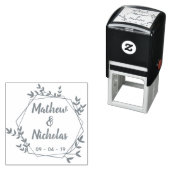 六素朴角葉文字の保存日 セルフインキングスタンプ (インサイチュ)