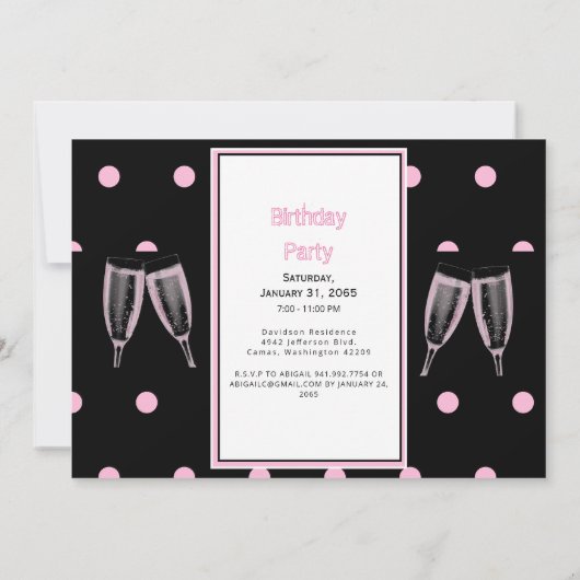 六考え十誕生日 招待状 (裏面)