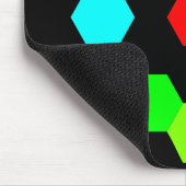 六角らせん虹 マウスパッド (コーナー)