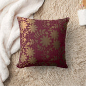 六角エレガント格子の青銅フローラ クッション (ブランケット)