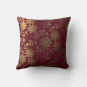 六角エレガント格子の青銅フローラ クッション (裏面)