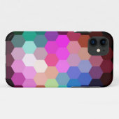 六角カラフル継ぎ目グラフィック Case-Mate iPhoneケース (裏面(横))