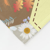 六角カラフル花キルティングデザイン フリースブランケット (角)