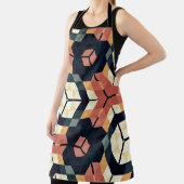 六角カラフル角幾何学模様 エプロン (インサイチュ)