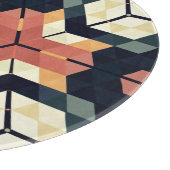 六角カラフル角幾何学模様 カッティングボード (角)