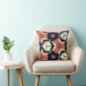 六角カラフル角幾何学模様 クッション (椅子)